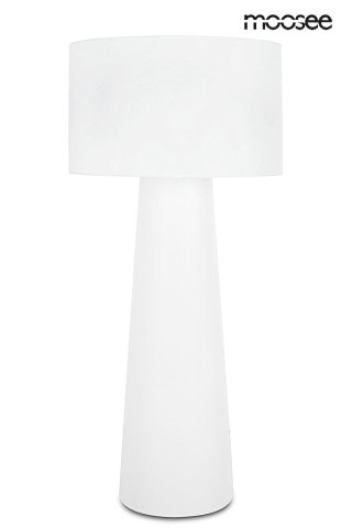 LAMPA PODŁOGOWA MOOSEE LUMINA, BIAŁA, TKANINA, DESIGN, SALON, LOFT, 202CM