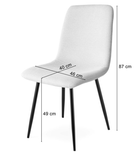 Paleta 63 szt. - Krzesło RIFT - beż / nogi kolor czarny Paleta 63 szt. - Krzesło RIFT - beż / nogi kolor czarny