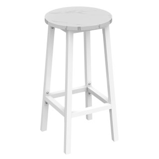 HOKER BAROWY STRATOS, MARMUR, BIAŁY, LOFT, STALOWY, STYLOWY, WYSOKI, 65CM