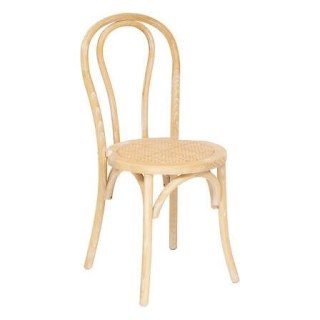 DREWNIANE KRZESŁO ITALIA, RATTAN, WIĄZ, DO JADALNI, BOHO, RUSTYKALNE