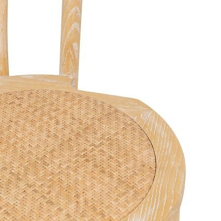 DREWNIANE KRZESŁO ITALIA, RATTAN, WIĄZ, DO JADALNI, BOHO, RUSTYKALNE