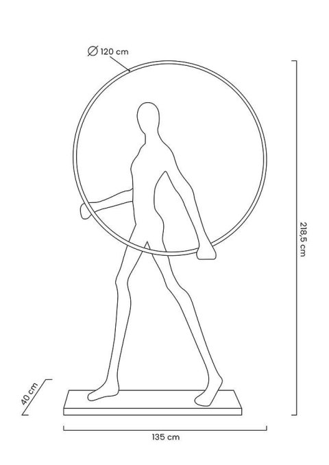 Lampa podłogowa HUMAN ROUND włókno szklane Lampa podłogowa HUMAN ROUND włókno szklane