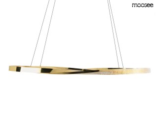 LAMPA WISZĄCA LED LUMINO ZŁOTA, 41W, 120CM, NOWOCZESNA, SALON, MOOSEE