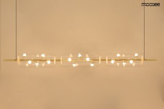 LAMPA WISZĄCA AURELIA ZŁOTA MOOSEE, LED, SZKLANA, GLAMOUR, DESIGN, 125CM