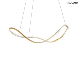 LAMPA WISZĄCA MOOSEE AURAE ZŁOTA LED 28W, SALON, JADALNIA, MODERN, ART DECO