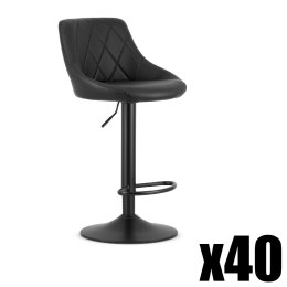 Paleta 40szt. - Hoker KAST - ekoskóra czarny / baza czarna