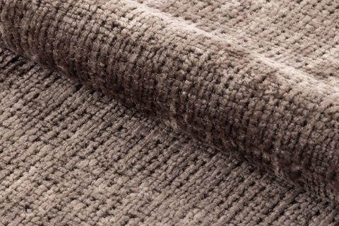 BRĄZOWE KRZESŁO OBROTOWE CORTE, DO JADALNI, SALONU, TAPICEROWANE ELEGANCKIE