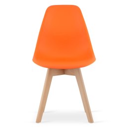 Krzesło KITO pomarańcz / nogi naturalne x 1
