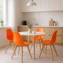 Krzesło KITO pomarańcz / nogi naturalne x 1
