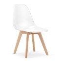 Krzesło KITO przezroczyste / nogi naturalne x 1