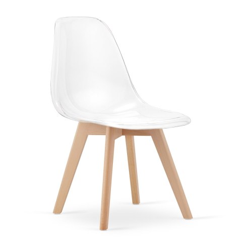 Krzesło KITO przezroczyste / nogi naturalne x 1