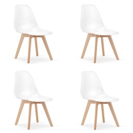 Krzesło KITO przezroczyste / nogi naturalne x 4