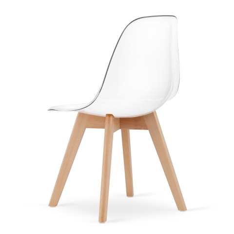 Krzesło KITO przezroczyste / nogi naturalne x 4