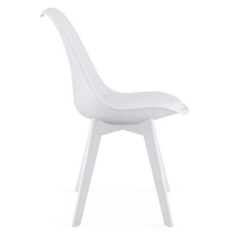 Krzesło MARK - białe / nogi białe x 1