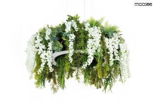 LAMPA WISZĄCA LED MOOSEE VERIDIA 100CM, RING, ROŚLINY, PILOT, ŚCIEMNIACZ