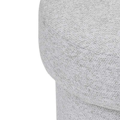 SZARA PUFA SKANDYNAWSKA SCARLA, ELEGANCKA, DO SALONU, PUF, MINIMALISTYCZNA