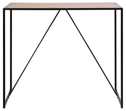 Stół barowy Seaford czarny/dąb