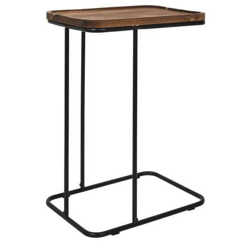 Stolik pomocniczny Meleto akacja/ czarny Stolik pomocniczny Meleto akacja/ czarny