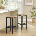 Taborety Barowe 2szt - sonoma - LBC065B11