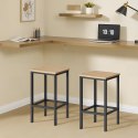 Taborety Barowe 2szt - sonoma - LBC065B11