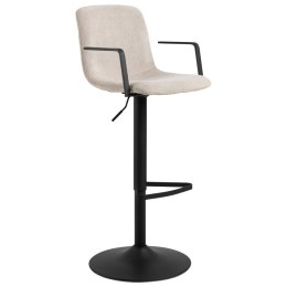 KRZESŁO OBROTOWE VETROKA, DĄB, CZARNA EKOSKÓRA, LOFT, RETRO, DO JADALNI