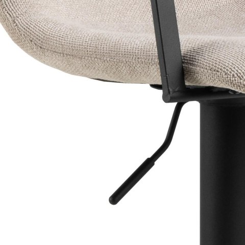 KRZESŁO OBROTOWE VETROKA, DĄB, CZARNA EKOSKÓRA, LOFT, RETRO, DO JADALNI