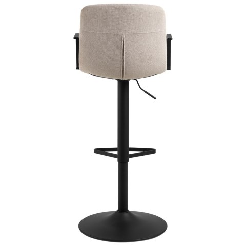 KRZESŁO OBROTOWE VETROKA, DĄB, CZARNA EKOSKÓRA, LOFT, RETRO, DO JADALNI