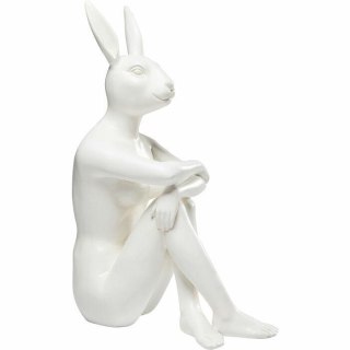 FIGURKA KRÓLIK KARE ELEGANS, BIAŁA, DEKORACYJNA, RABBIT, DESIGN, 39CM