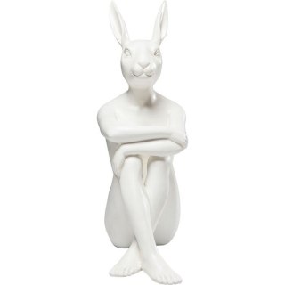 FIGURKA KRÓLIK KARE ELEGANS, BIAŁA, DEKORACYJNA, RABBIT, DESIGN, 39CM