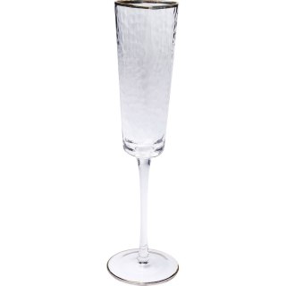 KIELISZKI DO SZAMPANA KARE AURELIA, KOMPLET 4 SZT, 165ML, ZŁOTE, SZKLANE