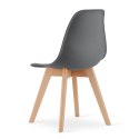 Krzesło KITO ciemnoszare / nogi naturalne x 1