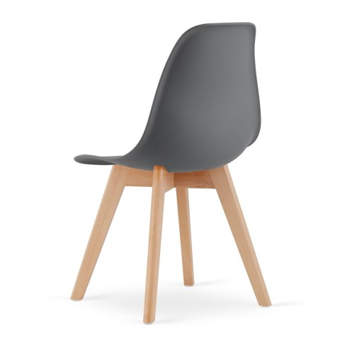 Krzesło KITO ciemnoszare / nogi naturalne x 4