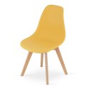 Krzesło KITO musztarda / nogi naturalne x 1