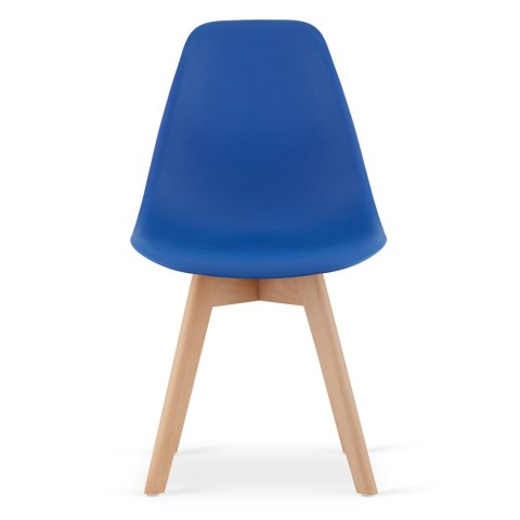 Krzesło KITO niebieskie / nogi naturalne x 3