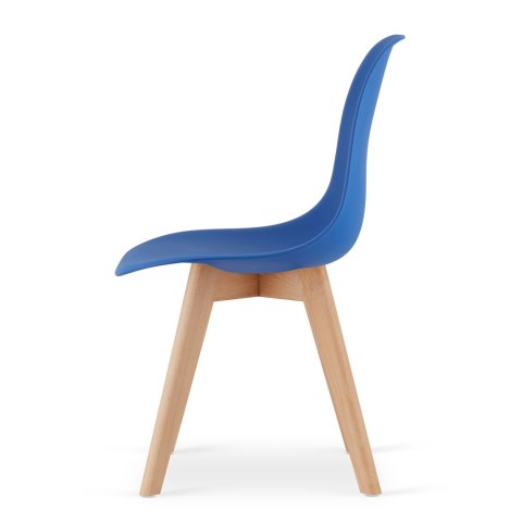Krzesło KITO niebieskie / nogi naturalne x 3