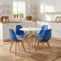 Krzesło KITO niebieskie / nogi naturalne x 4