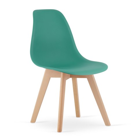 Krzesło KITO zielone / nogi naturalne x 2