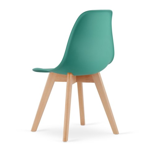 Krzesło KITO zielone / nogi naturalne x 4
