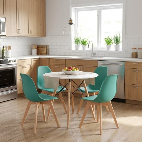 Krzesło KITO zielone / nogi naturalne x 4