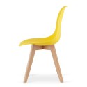 Krzesło KITO żółte / nogi naturalne x 1