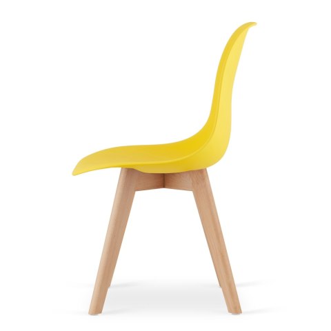 Krzesło KITO żółte / nogi naturalne x 1