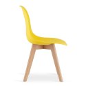 Krzesło KITO żółte / nogi naturalne x 2