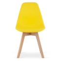 Krzesło KITO żółte / nogi naturalne x 3
