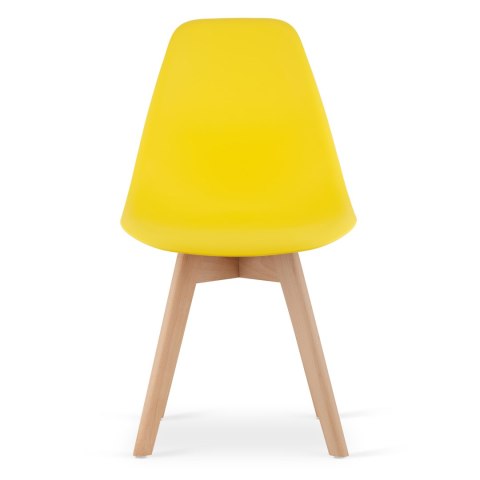 Krzesło KITO żółte / nogi naturalne x 3