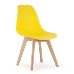 Krzesło KITO żółte / nogi naturalne x 4