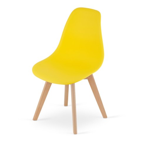 Krzesło KITO żółte / nogi naturalne x 4