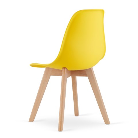 Krzesło KITO żółte / nogi naturalne x 4