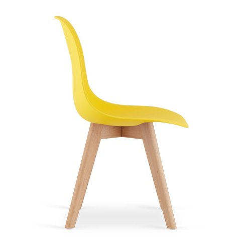 Krzesło KITO żółte / nogi naturalne x 4