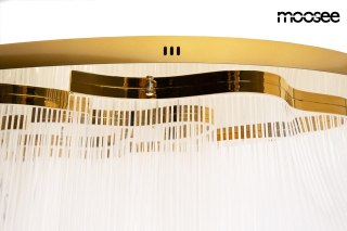 LAMPA SUFITOWA, PLAFON AURELIA, ZŁOTA, LED, NOWOCZESNA, 180CM, DO SALONU
