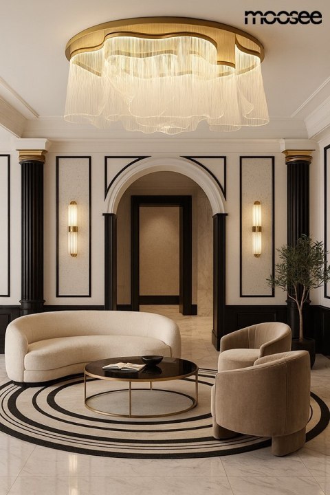 MOOSEE lampa sufitowa / plafon FIREFLY 180 złota